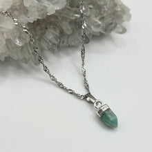 Load image into Gallery viewer, Amazonite mini bullet necklace
