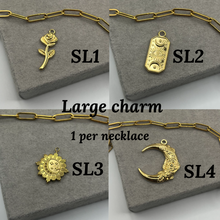 Load image into Gallery viewer, Build your own eclipse necklace - Gold 5 charms
