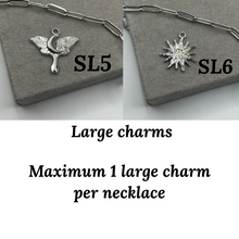 Load image into Gallery viewer, Build your own eclipse necklace - Silver 3 charms
