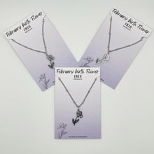 Load image into Gallery viewer, Birth flower necklace
