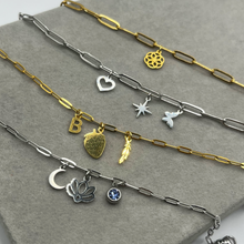 Load image into Gallery viewer, Build your own eclipse bracelet - Gold 3 charms
