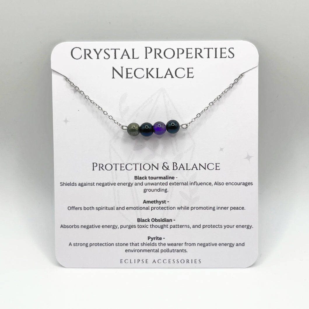 Crystal properties necklace