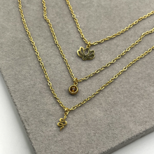 Load image into Gallery viewer, Single charm necklace in gold
