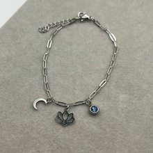 Load image into Gallery viewer, Build your own eclipse bracelet - Silver 3 charms
