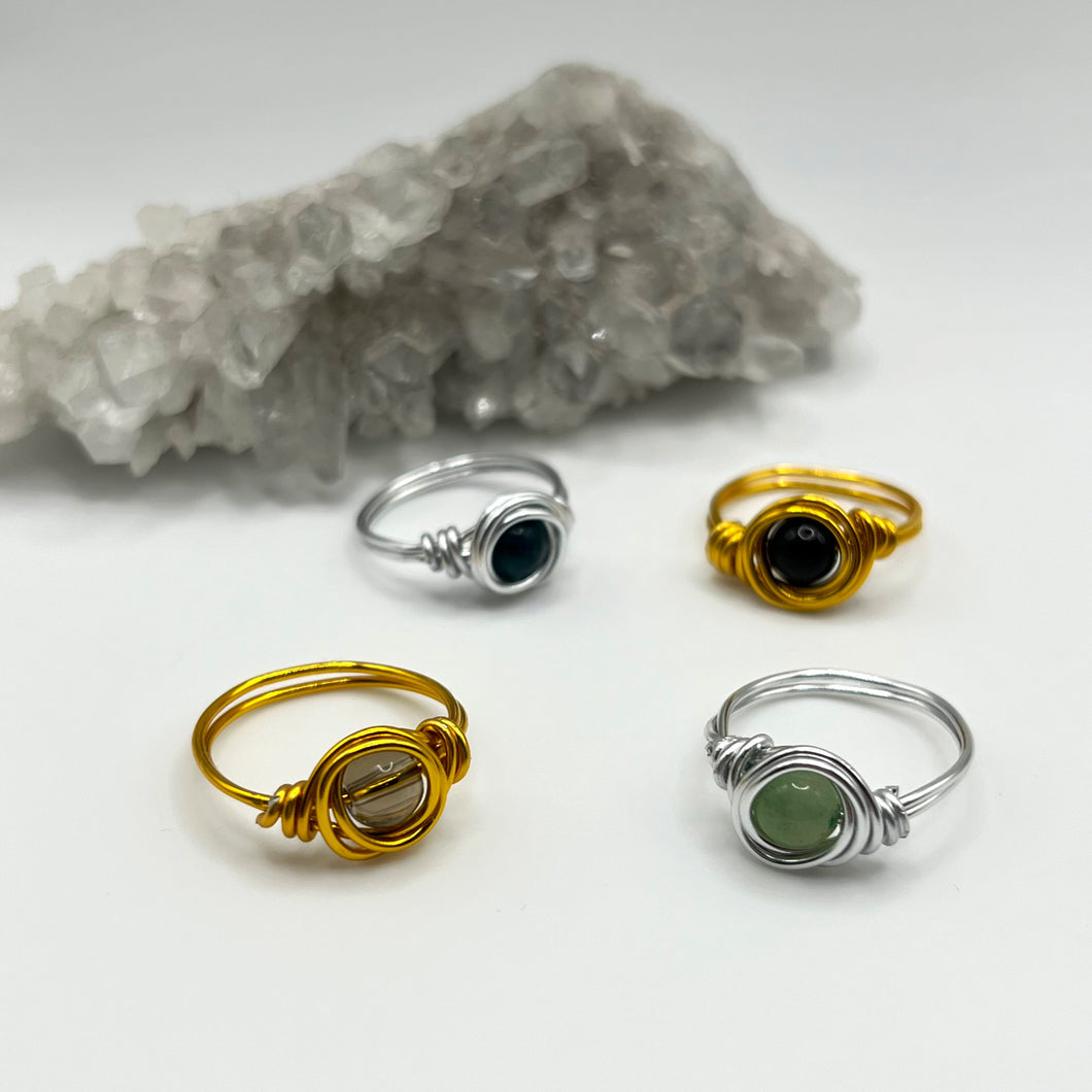 Wire wrapped rings - Style 1